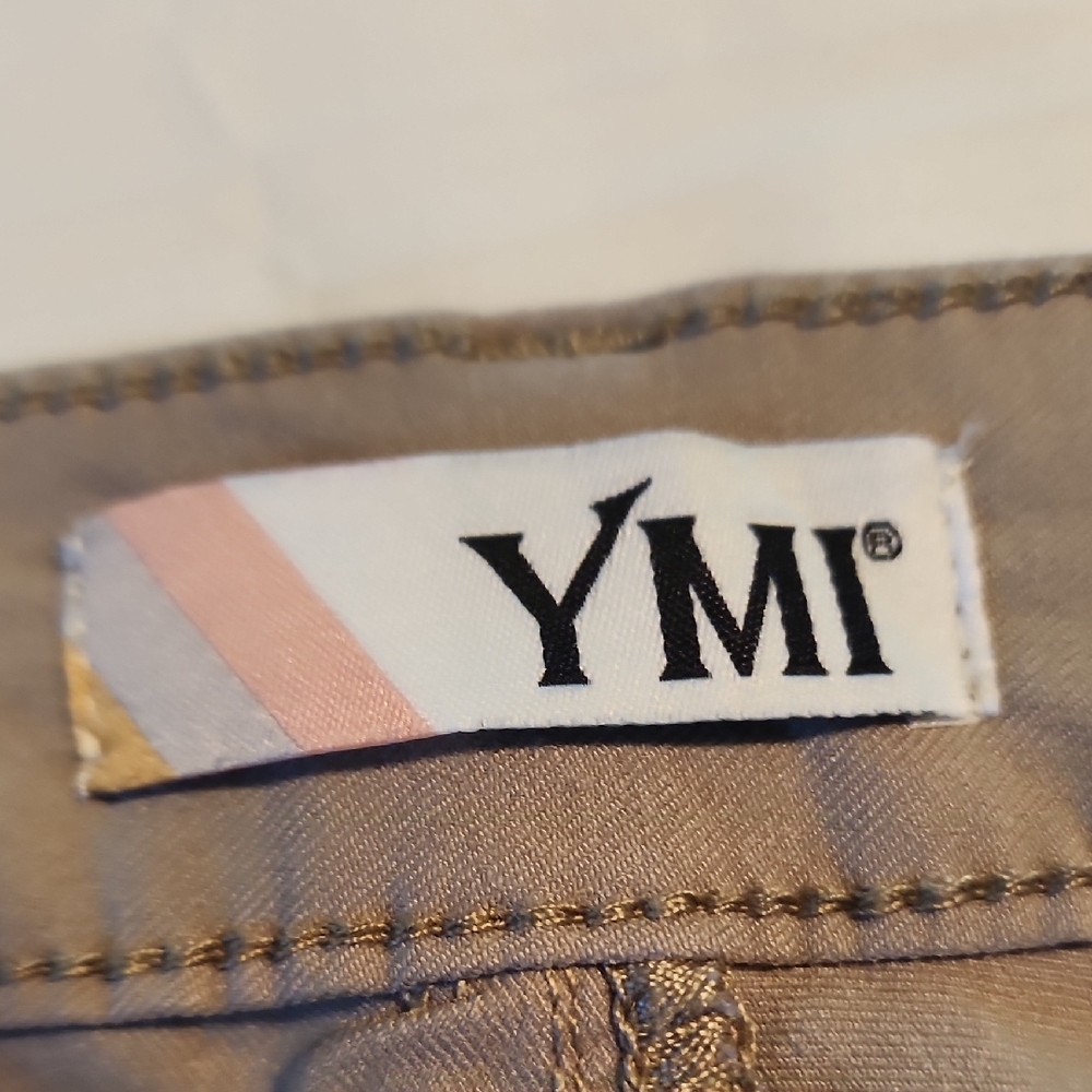 YMI Women's Beige Chino Pants - Straight Leg - Picture 6 of 7